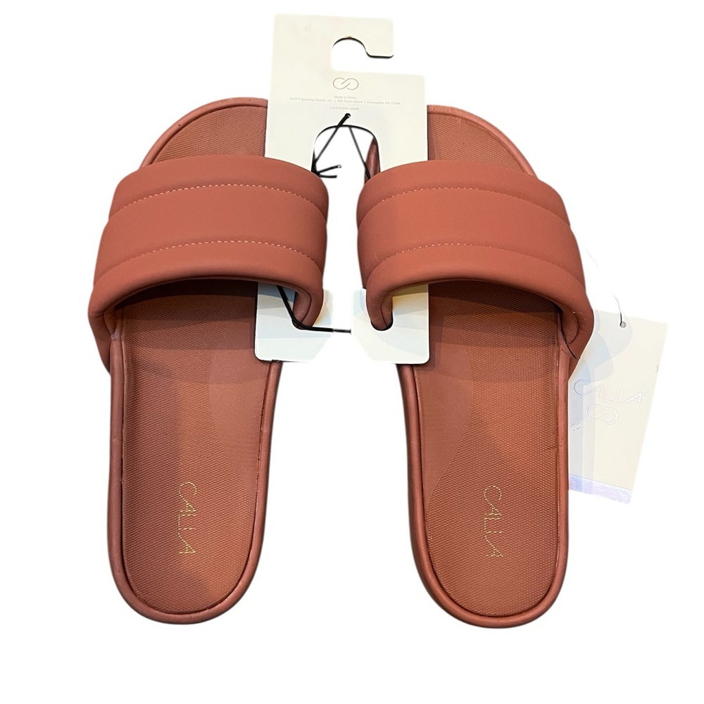 NWT CALIA Women’s Soleform Slide in Warm Terracotta